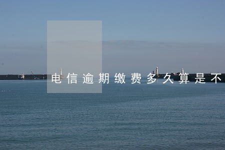 电信逾期缴费多久算是不良