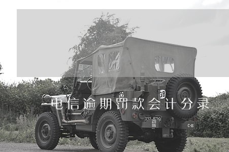 电信逾期罚款会计分录 电信逾期罚款会计分录