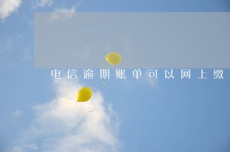 电信逾期账单可以网上缴纳吗 电信逾期账单可以网上缴纳吗