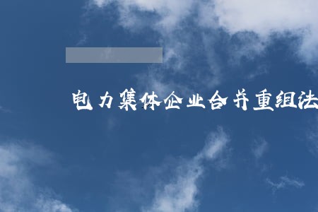 电力集体企业合并重组法律意见书 电力集体企业合并重组法律意见书