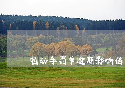 电动车罚单逾期影响信用嘛 电动车罚单逾期影响信用嘛