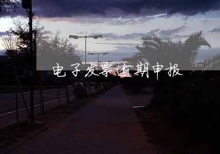 电子发票逾期申报 电子发票逾期申报