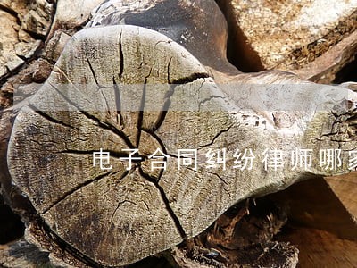 电子合同纠纷律师哪家好 电子合同纠纷律师哪家好