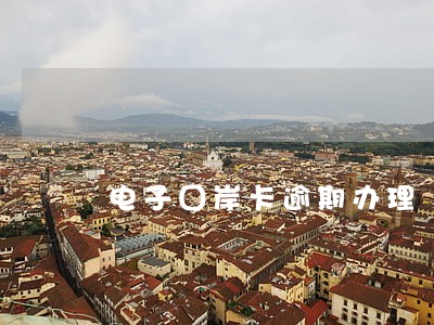 电子囗岸卡逾期办理