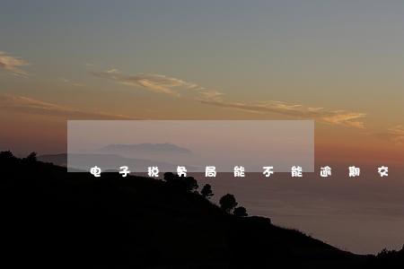 电子税务局能不能逾期交费 电子税务局能不能逾期交费