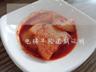 电梯年检逾期证明 电梯年检逾期证明