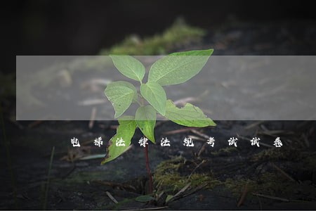 电梯法律法规考试试卷