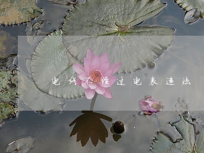 电线不经过电表违法 电线不经过电表违法