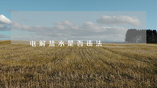 电解盐水是否违法 电解盐水是否违法