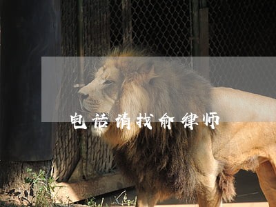 电话请找俞律师 电话请找俞律师