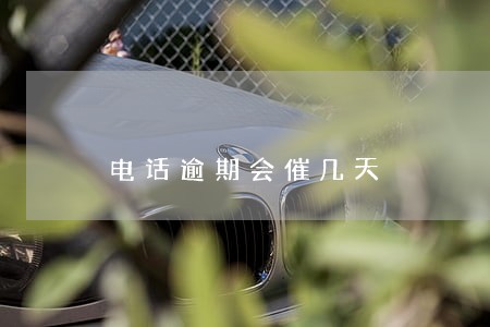 电话逾期会催几天 电话逾期会催几天