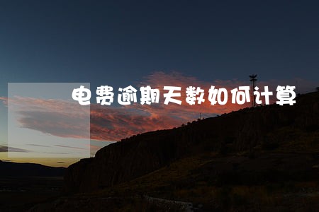 电费逾期天数如何计算 电费逾期天数如何计算