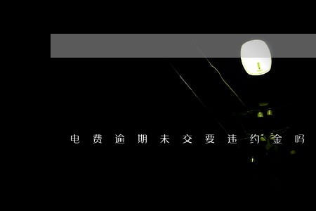 电费逾期未交要违约金吗 电费逾期未交要违约金吗