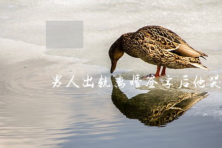 男人出轨离婚签字后他哭了 男人出轨离婚签字后他哭了