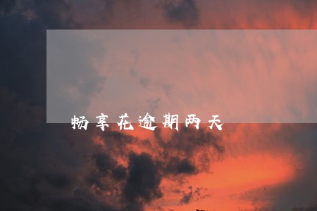 畅享花逾期两天 畅享花逾期两天