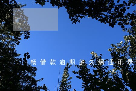 畅借款逾期多久爆通讯录 畅借款逾期多久爆通讯录