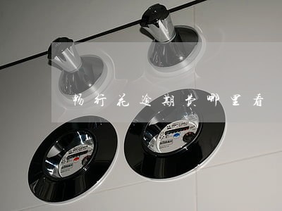 畅行花逾期费哪里看 畅行花逾期费哪里看