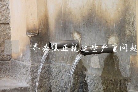 界必须正视这些严重问题