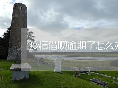 疫情借呗逾期了怎么办 疫情借呗逾期了怎么办