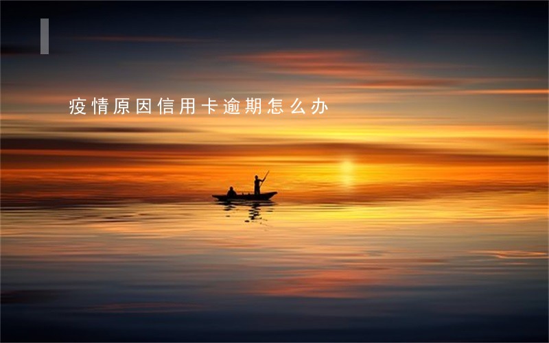 疫情原因信用卡逾期怎么办 疫情原因信用卡逾期怎么办