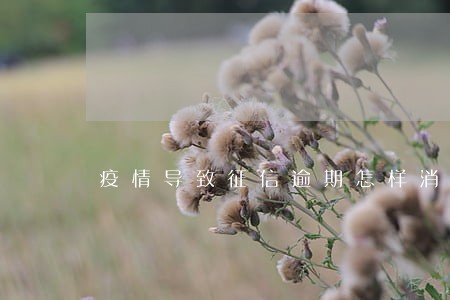 疫情导致征信逾期怎样消除 疫情导致征信逾期怎样消除