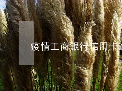 疫情工商银行信用卡逾期半年 疫情工商银行信用卡逾期半年