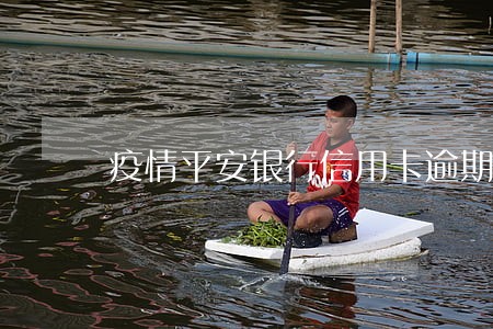 疫情平安银行信用卡逾期 疫情平安银行信用卡逾期
