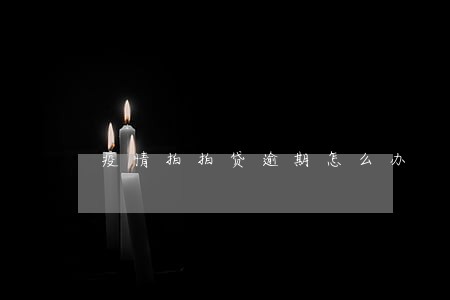 疫情拍拍贷逾期怎么办 疫情拍拍贷逾期怎么办