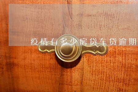 疫情有多少房贷车贷逾期的 疫情有多少房贷车贷逾期的