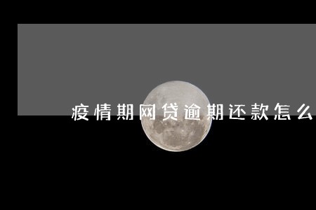 疫情期网贷逾期还款怎么还 疫情期网贷逾期还款怎么还