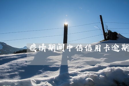 疫情期间中信信用卡逾期国家政策 疫情期间中信信用卡逾期国家政策