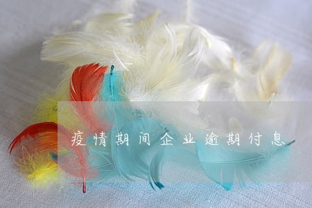 疫情期间企业逾期付息