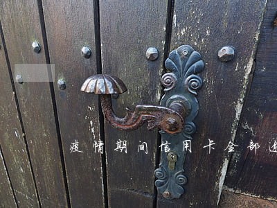 疫情期间信用卡全部逾期