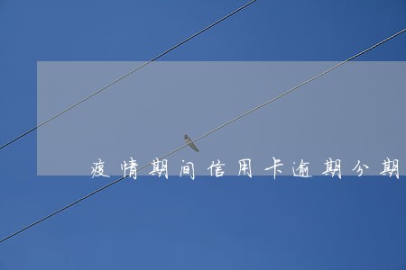 疫情期间信用卡逾期分期申请书 疫情期间信用卡逾期分期申请书