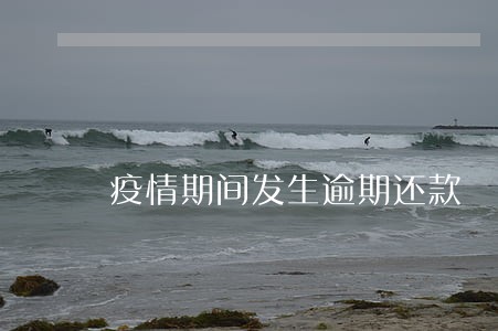 疫情期间发生逾期还款 疫情期间发生逾期还款