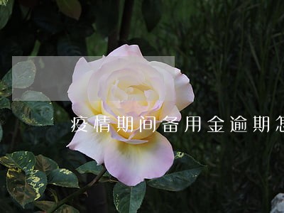 疫情期间备用金逾期怎么办 疫情期间备用金逾期怎么办