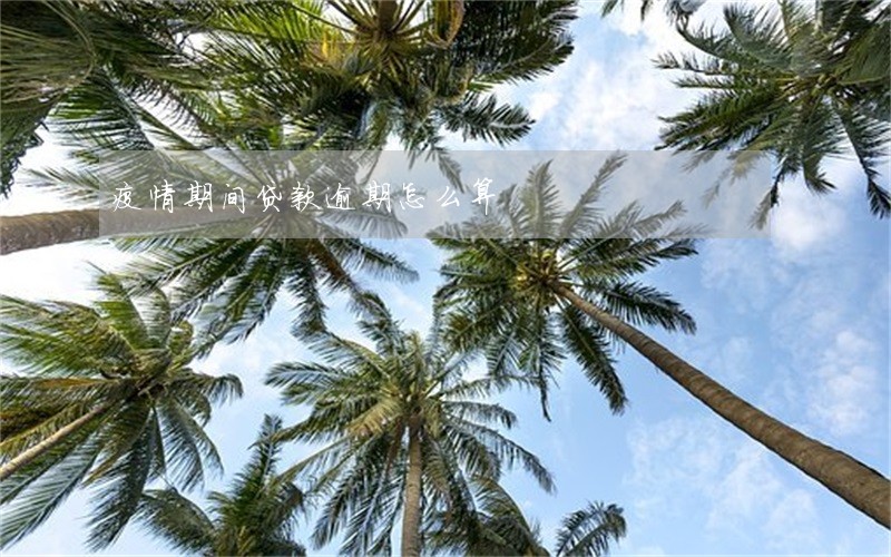 疫情期间贷款逾期怎么算 疫情期间贷款逾期怎么算