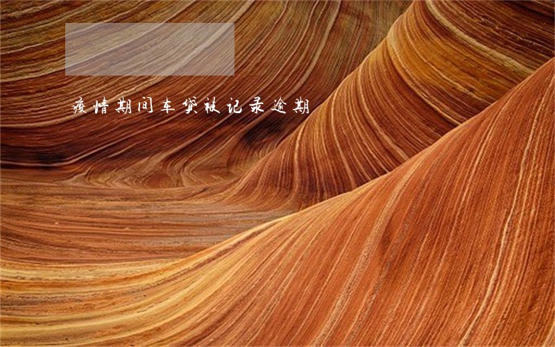 疫情期间车贷被记录逾期