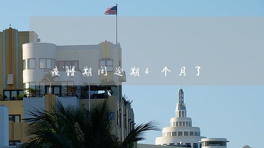 疫情期间逾期4个月了 疫情期间逾期4个月了