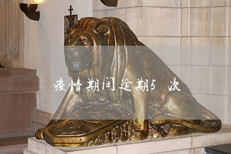 疫情期间逾期5次 疫情期间逾期5次