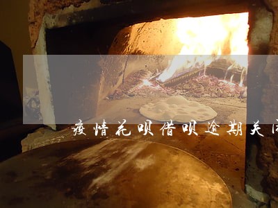 疫情花呗借呗逾期关闭