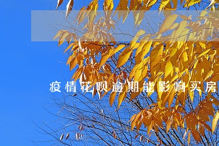 疫情花呗逾期能影响买房吗 疫情花呗逾期能影响买房吗
