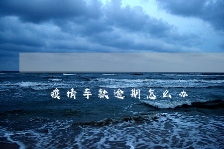 疫情车款逾期怎么办 疫情车款逾期怎么办