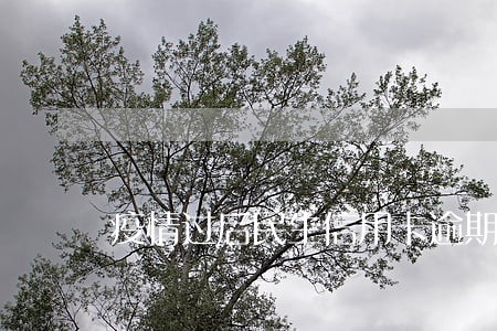 疫情过后民生信用卡逾期该怎么办