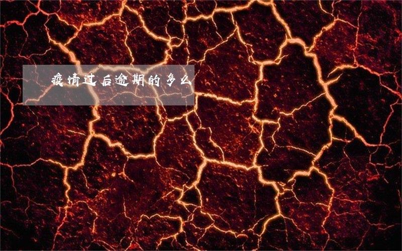 疫情过后逾期的多么 疫情过后逾期的多么