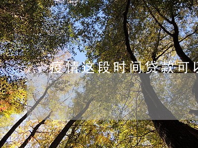 疫情这段时间贷款可以逾期吗 疫情这段时间贷款可以逾期吗