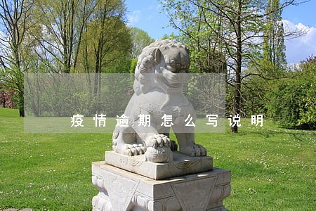疫情逾期怎么写说明 疫情逾期怎么写说明