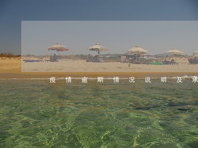 疫情逾期情况说明及承诺书 疫情逾期情况说明及承诺书