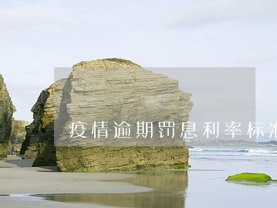 疫情逾期罚息利率标准 疫情逾期罚息利率标准
