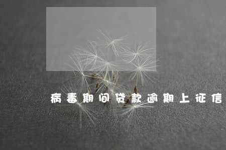 病毒期间贷款逾期上征信吗 病毒期间贷款逾期上征信吗